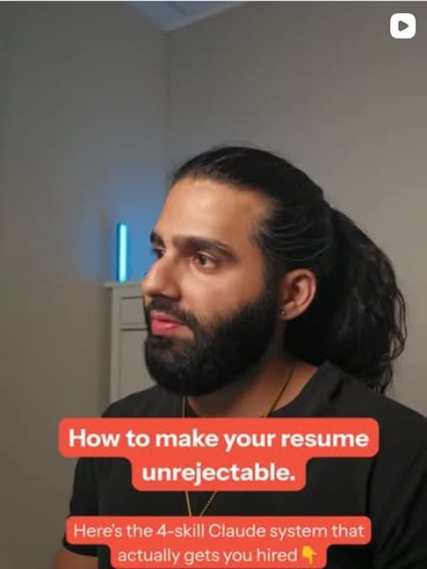 etz.riz Reel: How to make your resume unrejectable
